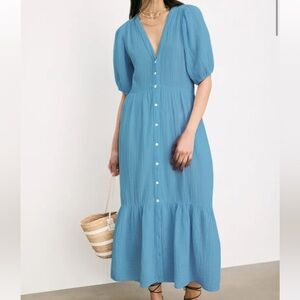 XiRENA Blue Lennox Dress Size Large
